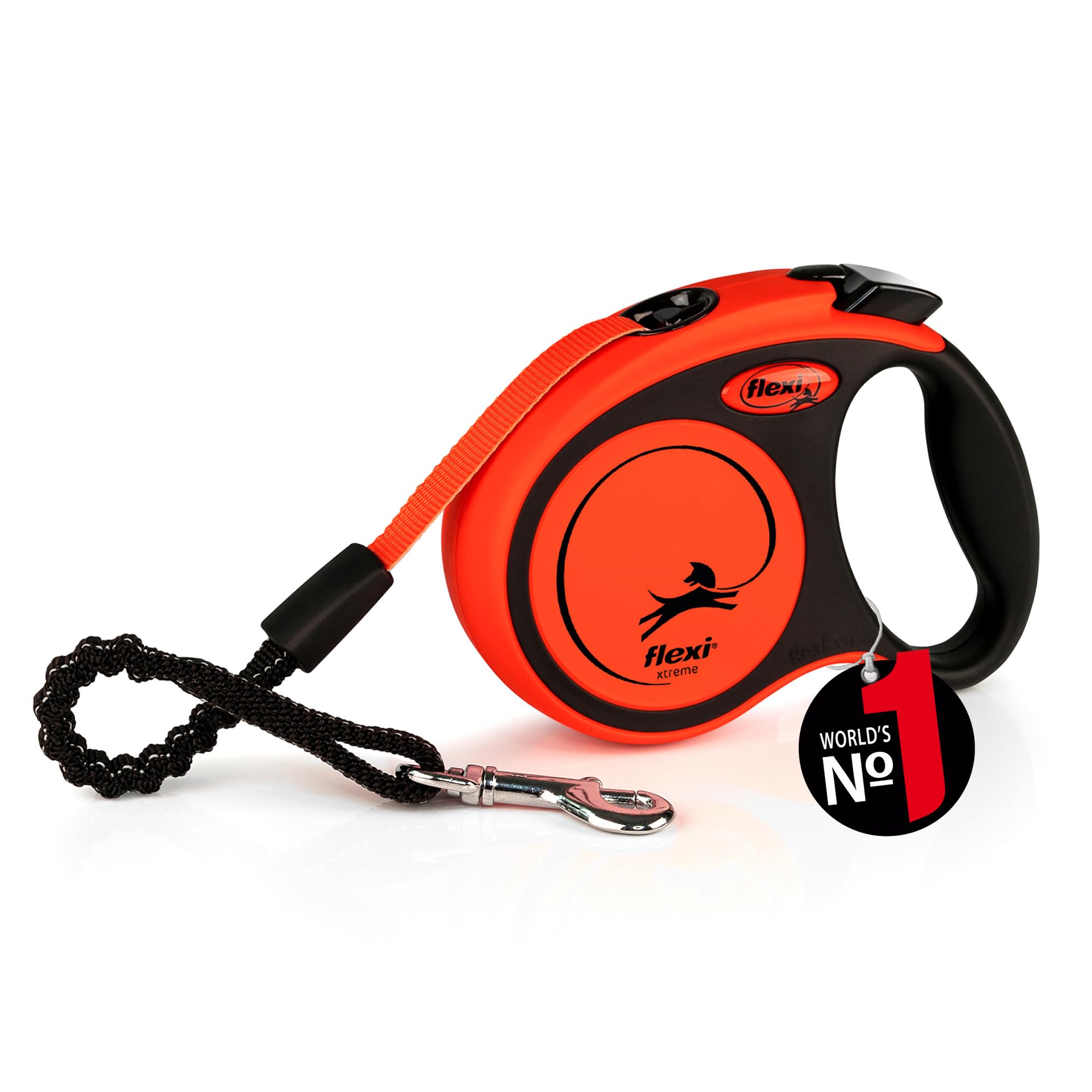Flexi Extreme Tape Retractable Leash Size 3m dogs under [Dog Leash] (XS (for 15kg)) оранжевый