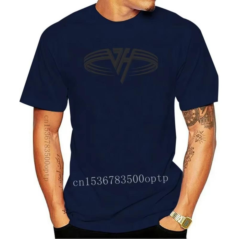 New 2021 Men Print Van Halen Band Fashion White T Shirt Summer O Neck Short Sleeves T-shirt