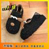 Thick-bottomed Cute Bag Head Cool Slippers Women's 2025 Autumn and Winter New Outer Wear Heightening Non-slip Waterproof Ugly Cartoon Slippers