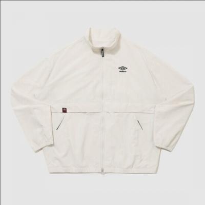 Umbro Classic Stand Neck Warm Up Windbreaker Jacket Ivory Ur321cjk93