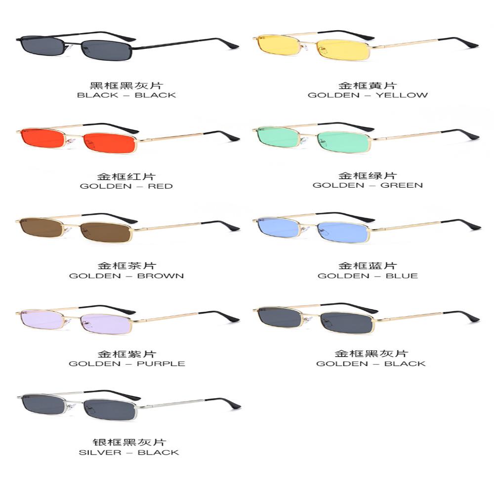 Metal Sunglasses Uv400 Retro Sunglasses Small Square Sunglasses Trendy For Shopping Cycling Work