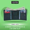 HAMMONDS FLYCATCHER Genuine Leather Wallets for Men, Sea Green