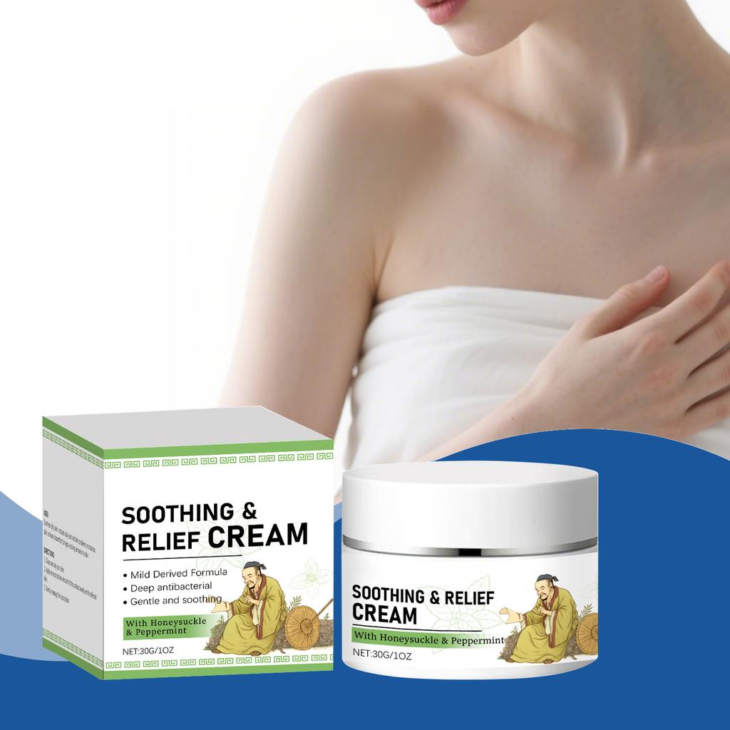 Soothing Relief Cream Cool Moisturizing Cream, Soothes And Protects Irritated Skin 30g