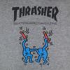 THRASHER Long sleeve Parker M gray Back brushed Men's Used