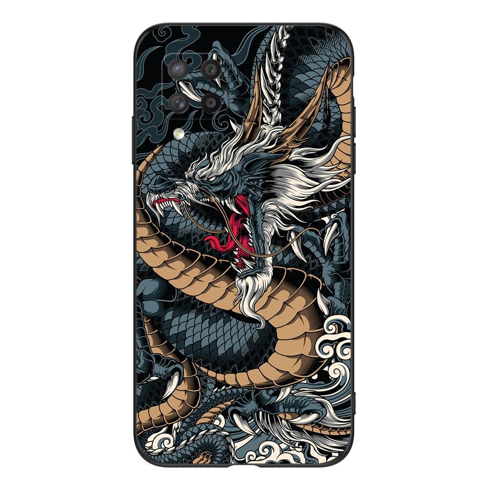 For Samsung Galaxy A42 5G Case For GalaxyA42 A 42 5G SM-A426B A426 Phone Cover 6.6inch Black Tpu Case Lion Wolf Tiger Dragon
