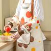 Waterproof Oil Resistant Kitchen Aprons Vest Style Anti Dirty Wipeable Hands Apron with Removable Hand Towel Detachable