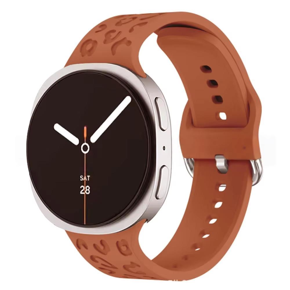 Band for Samsung Galaxy watch 8/8 classic 46mm 44mm 40mm Engraved Leopard Wrist Bracelets Correa pulseras Galaxy watch 8 Strap