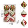 6cm Festival Christmas Balls Ornament Christmas Cheer Tree Balls Ornament with Fine Detailing Festival Hanging Bauble
