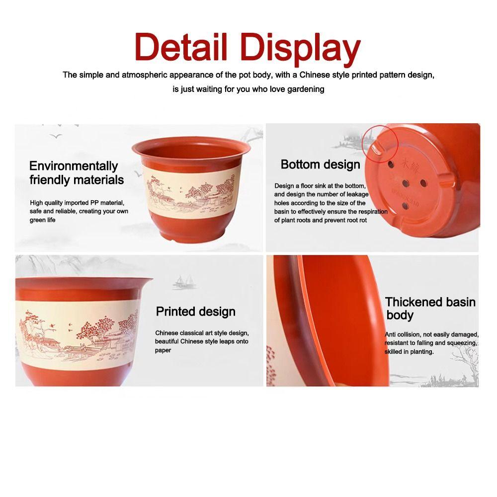 Large-diameter Flower Pot Thickened Bonsai Flower Pot Durable Orchid Pots