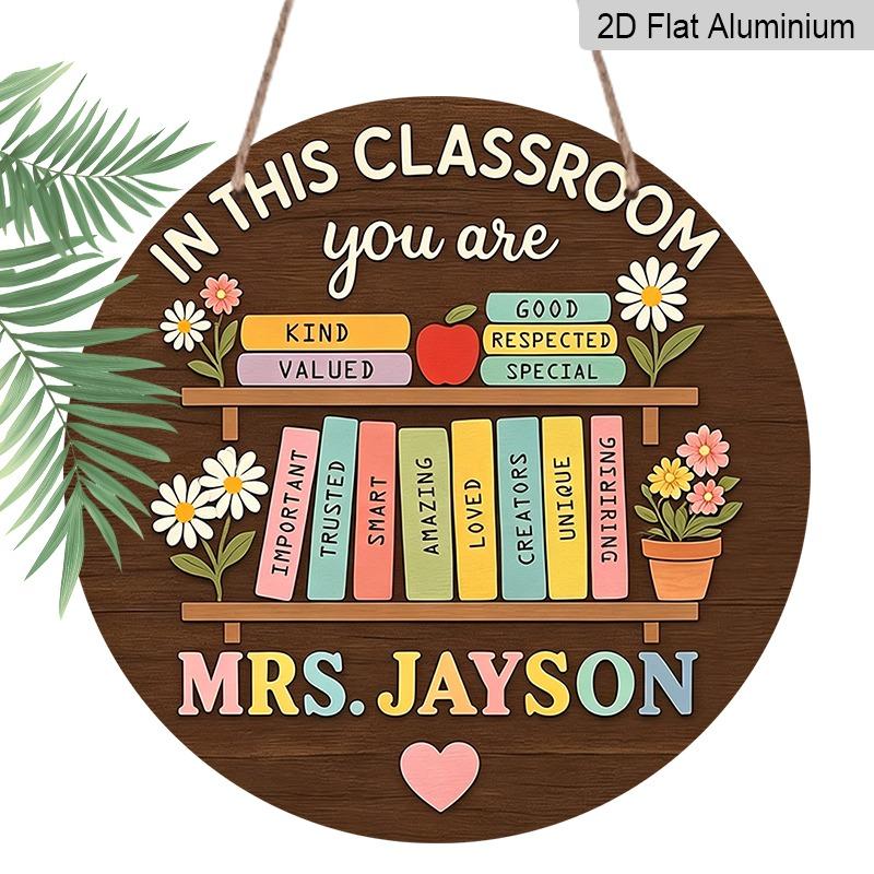 

2D Flat, Vintage-style Premium Aluminum Wall Covering, Available in Various Sizes. Adorned with Book, Flower, and Apple Motifs. Suitable for Indoor 20*20cm