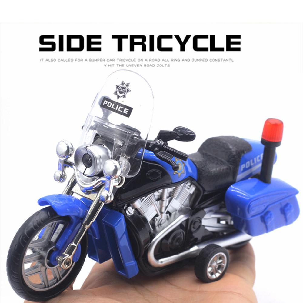 1/12 Police Motorcycle Toy Car Model Child Pull Back Motorbike Toy