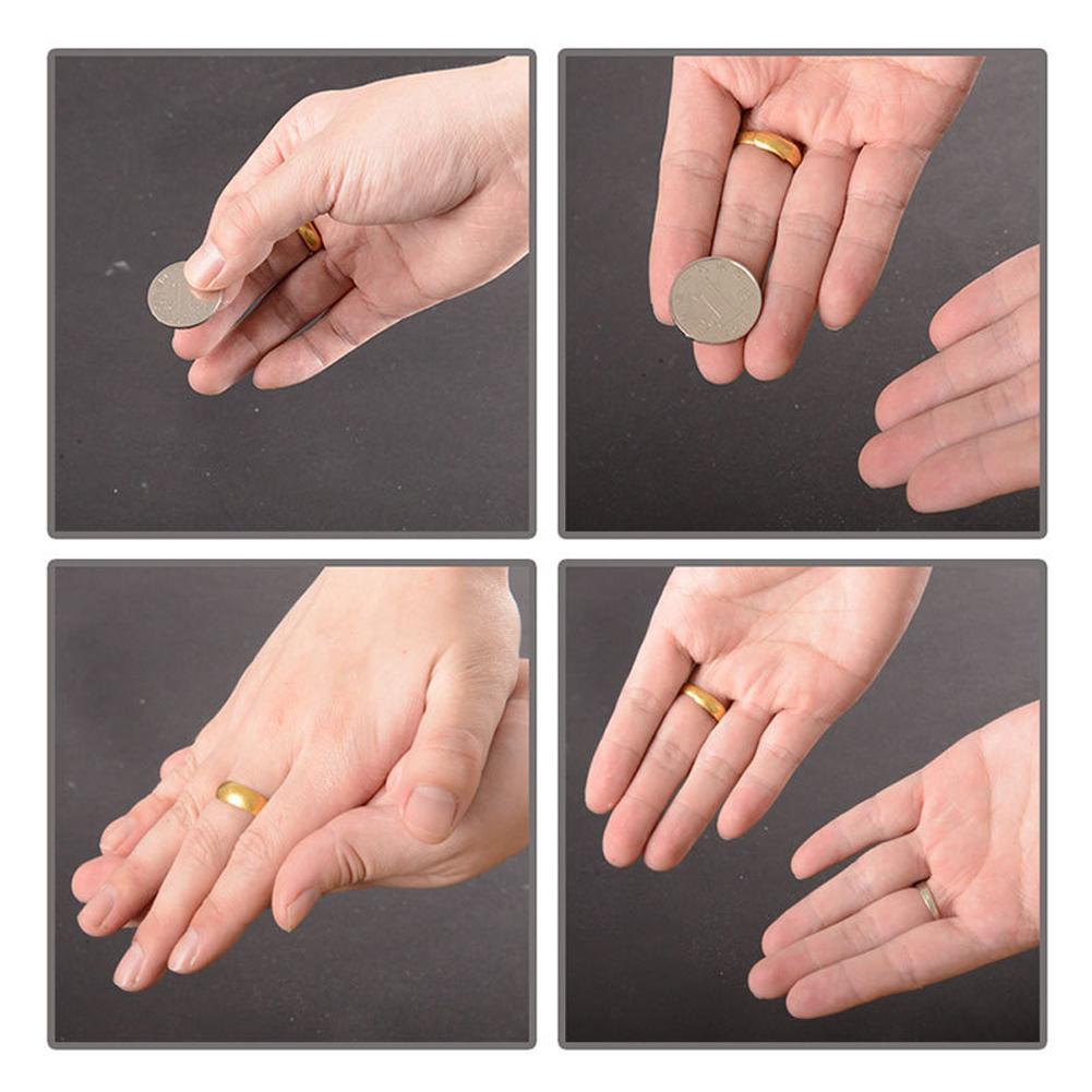 Coins Disappear Device Tool Transparent Thread Magic Tricks Magician Close Up Street Accessory Props Street Illusions Gimmick