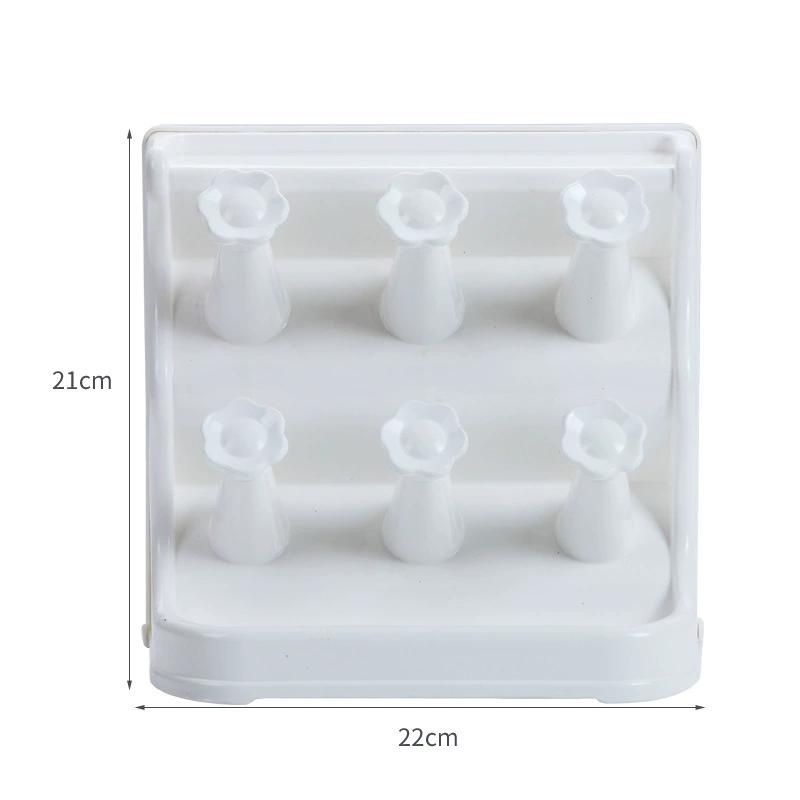 

Настенный держатель для стаканов, пластиковый держатель для стаканов, органайзер, подставка для слива стаканов, стеклянная полка для 4/6 стаканов, домашний декор