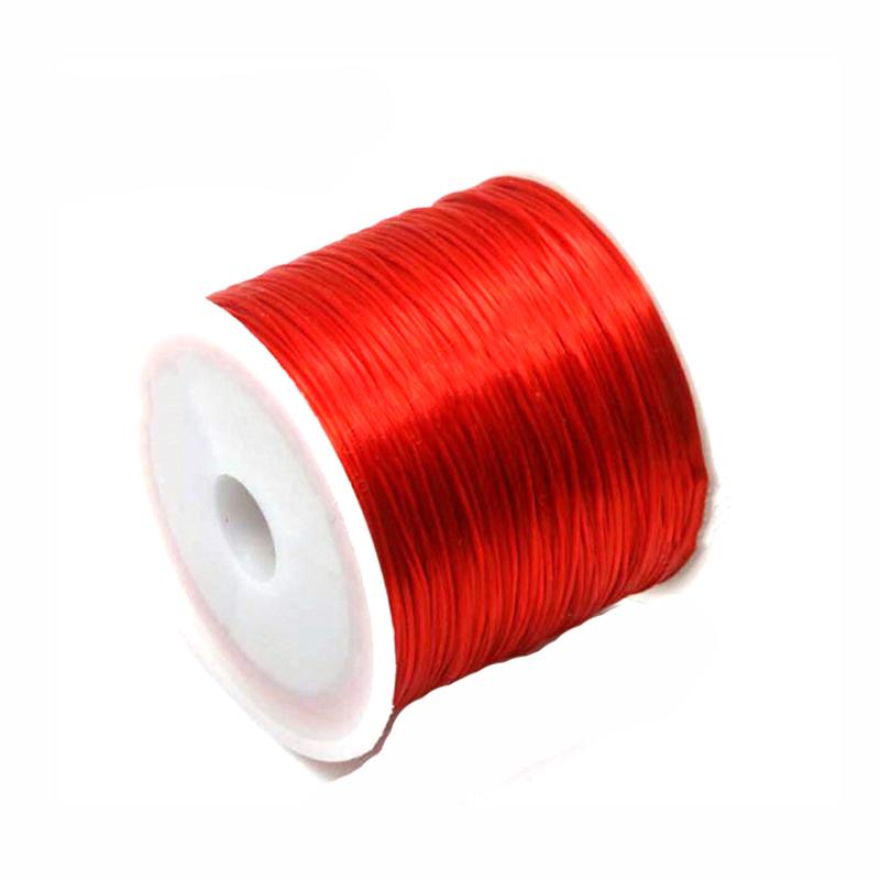 1 Roll Transparent Elastic Crystal Line Beading Cord for Jewelry Making and Garment Accessories