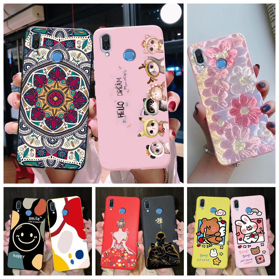 For Honor Play Case COR-L29 COR-L09 Phone Cover Stylish Flower Soft Silicone Matte Case Fundas For Honor Play Shockproof Bumper