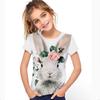 Christmas Boys 3D Dinosaur Tee Shirts Short Sleeve 3D Print Summer Spring Active Sports Fashion Kids 3-12