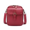 Women Messenger Bag Faux Leather Mini Crossbody Bag Retro Shoulder Bag with Adjustable Removable Strap for Travel Shopping Work