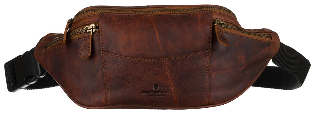 Men's leather hip bag - Peterson