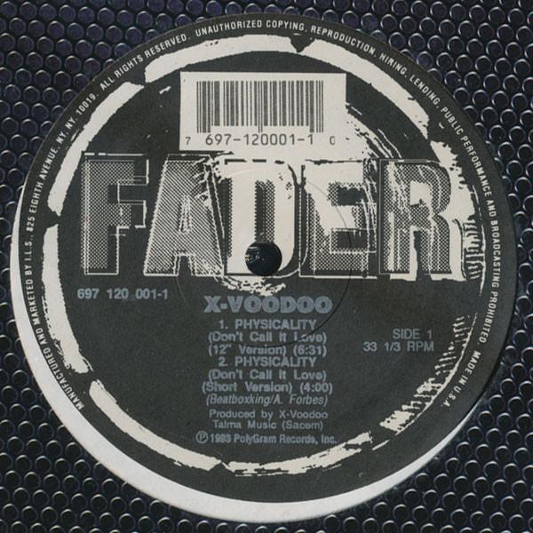 

12inch Record XVOODOO Physicality Fantasy Lover 6971200011 Fader Records 1993 US Dance Electronica Used