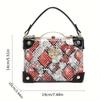 Bags Snake Pattern Trendy Bag 2025 New European and American Fashion Retro Texture Women's Handbag Shoulder Box Bag PU