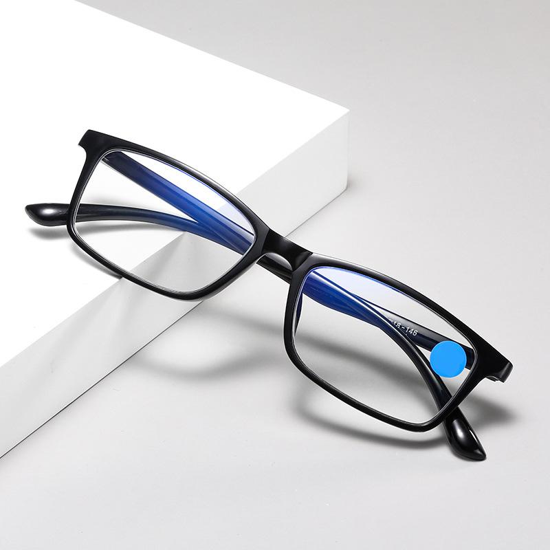 1920 1pc True TR Material Squared Frame Blue Light Blocking Presbyopia Unisex 1.0 1.5 2.0 2.5 3.0 3.5 4.0 Reading Glasses