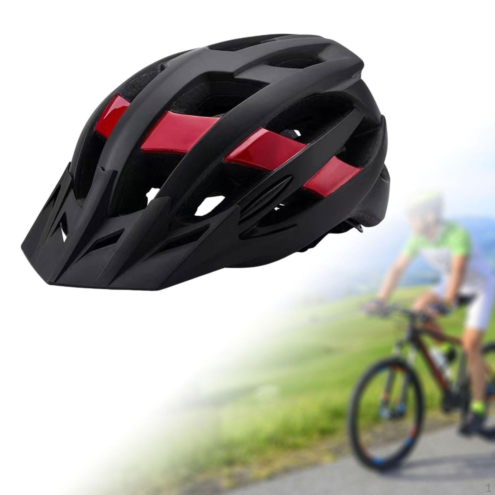 

Велосипедный шлем Велосипедный защитный шлем для взрослых Регулируемый велосипедный спортивный шлем для роликов Black Red
