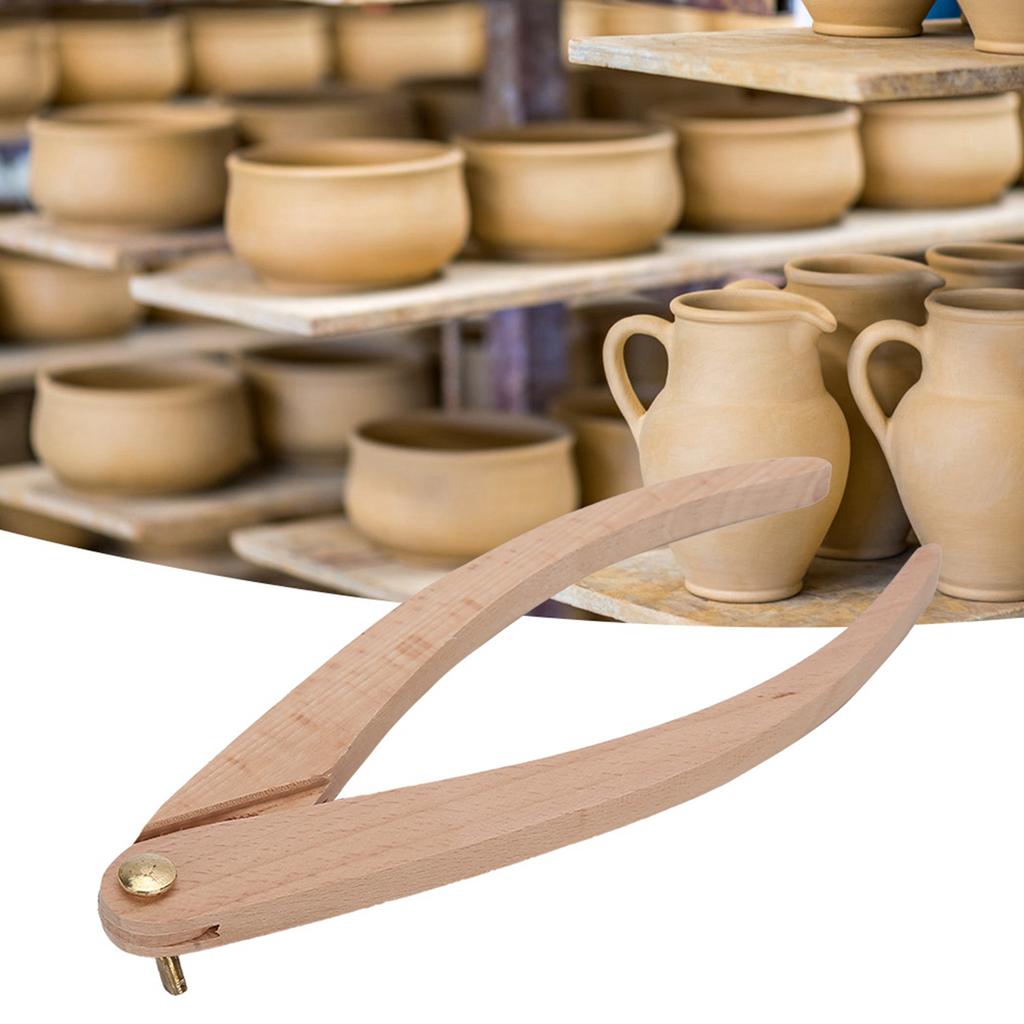 Messschieber Holzlineal Positionierung Abstandsmesswerkzeug Töpferwerkzeuge für Keramikmessung