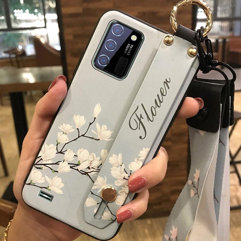 Водонепроницаемый ремешок на запястье Чехол для телефона для Oukitel C25 Подставка Шнурок Грязеотталкивающая Задняя крышка с кольцом Защитный Противоударный