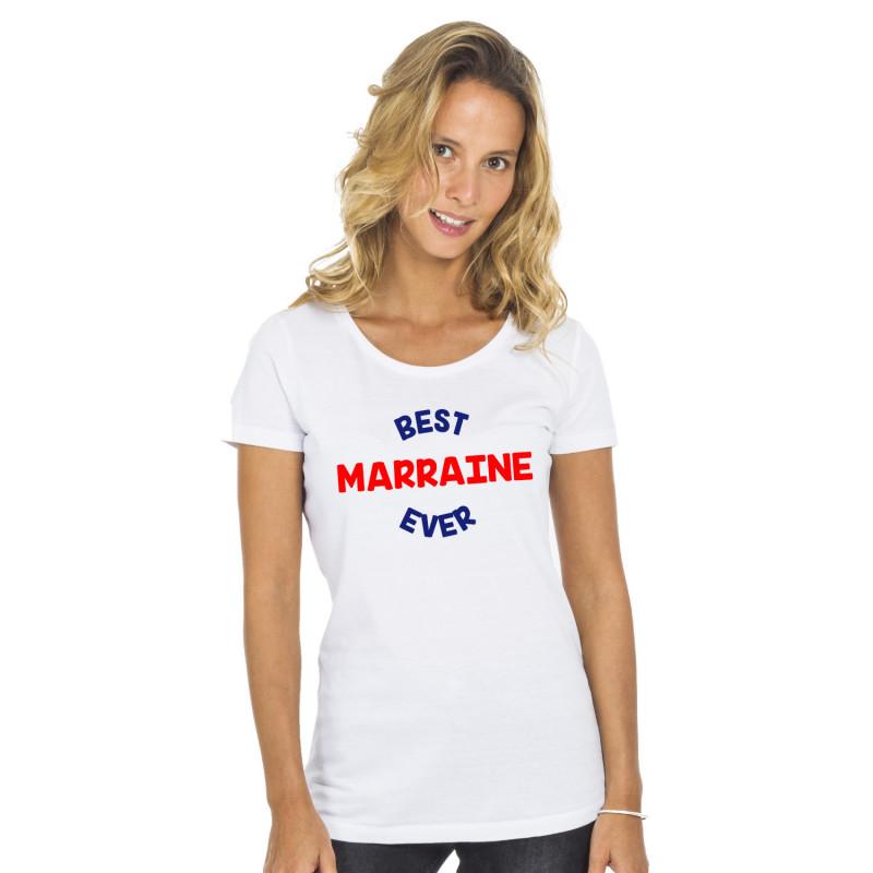 T-shirt Femme - BEST MARRAINE EVER