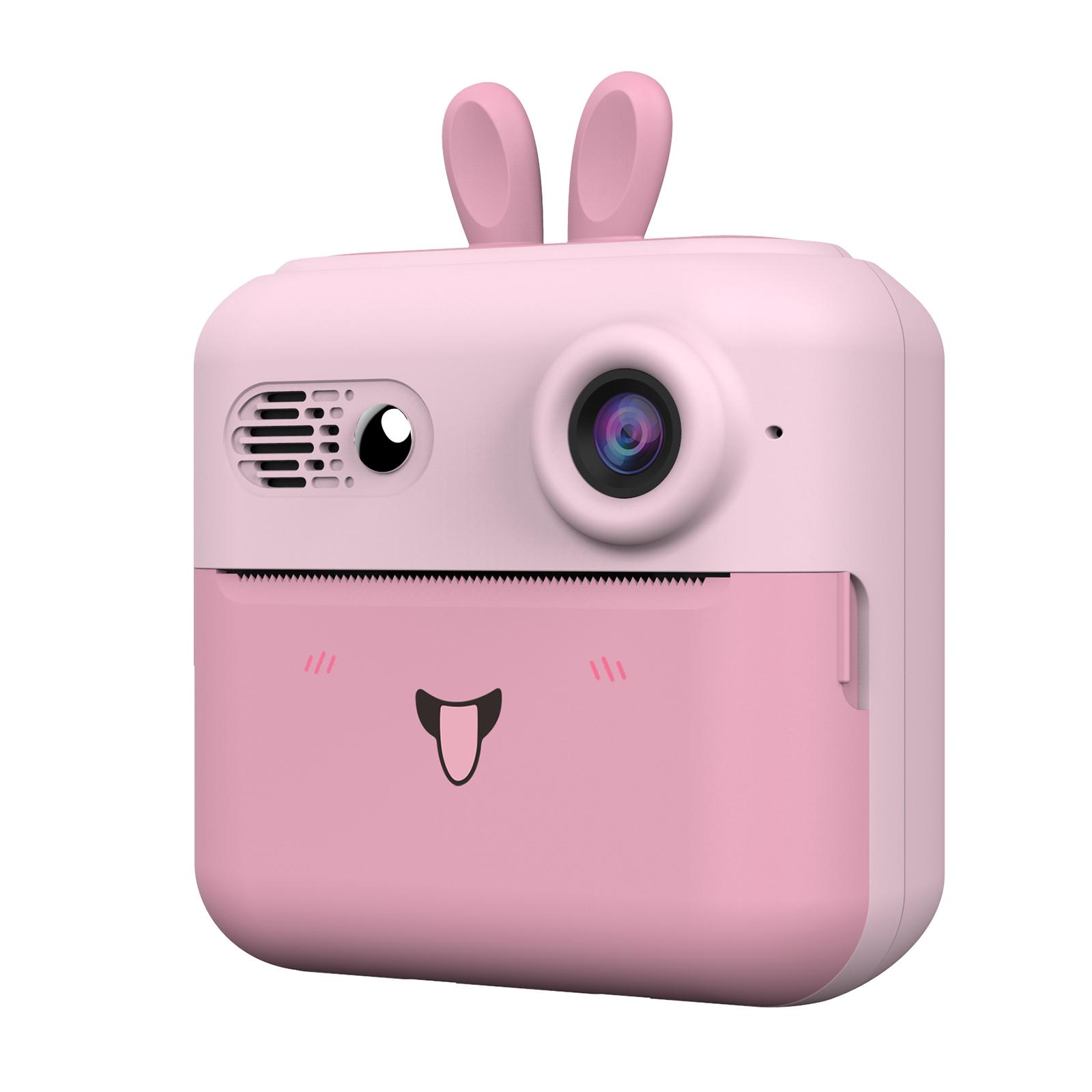 

A23 2.4-inch Screen Mini Children HD Digital Camera Portable Instant Photo Printing Machine Pink