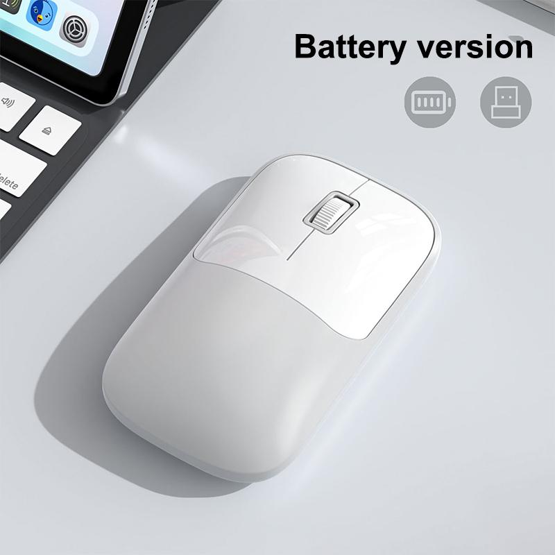 

Wireless Mouse Bluetooth 2.4GHz Dual Modes Rechargeable Ergonomic Silent Click Mouse For Laptop Tablet Computer Battery Mouse
