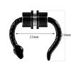 1PC Stainless Steel Magnetic Septum Nose Ring Horseshoe Snake Fake Nose Ring Faux Non Piercing Clip Nose Piercing Jewelry