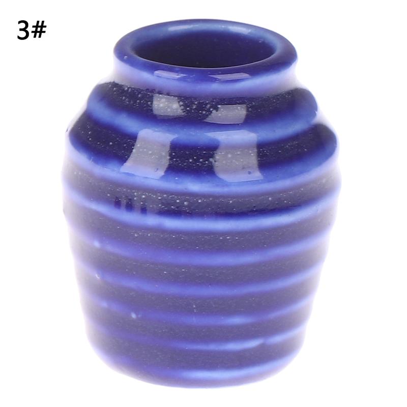1/2/3Pcs Mini Flower Vase Bottle For Doll House Kitchen Furniture Decoration Accessories Simulation Toy 1:12 Dollhouse Miniature