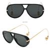 Luxury Brand Designer Oversized Pilot Sunglasses Women For Men  Popular Vintage Sun Glasses Punk Double Bridge Shade UV400