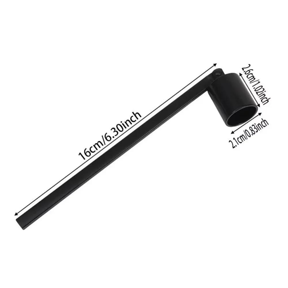 Apagavelas de Metal Multicolor Decoración Vintage Artesanía Forma de Campana Cubierta para Mecha Mango Largo Extintor de Velas Decoración del Hogar