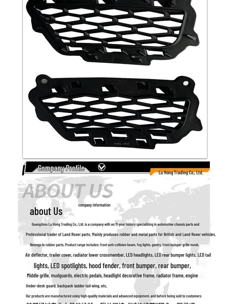 Land Rover Range Rover Evoque 2012-2018 Nebelscheinwerfer-Rahmen für kleine Leuchten, Dynamisches Modell (LR079667, LR079666)