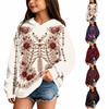 Halloween Kapuzenpullover mit Aufdruck für Kinder - Lässiges Langarm-Pullover-Sweatshirt für Jungen und Mädchen