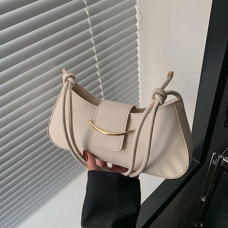 

Handbag New Women s Bag Solid Color High Texture Shoulder Underarm Bag Summer Commuter Casual Simple Messenger Bag