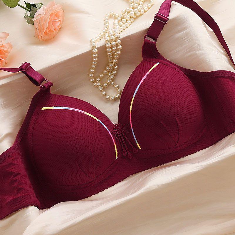 Große Größe Dünne Unterwäsche für Frauen Ohne Stahlbügel Sammel-BH für Sommer