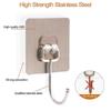 20 Pieces Large Wall Hooks for Hanging Heavy Duty 22lb(Max),Coat and Towel Adhesive Hooks,Wall Hange