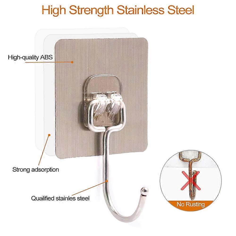 20 Pieces Large Wall Hooks for Hanging Heavy Duty 22lb(Max),Coat and Towel Adhesive Hooks,Wall Hange