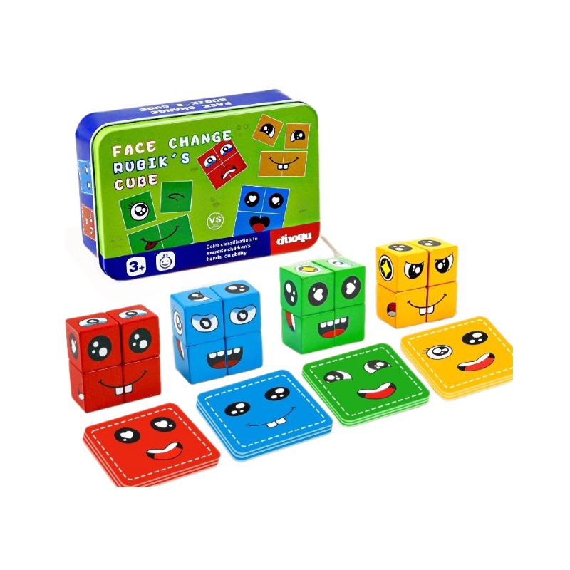 Children's Expression Magic Cube: Interactive Building Blocks for Ages 3-6