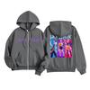 Kids Fashion Women's Lightweight Long Sleeve Zipper Hoodie Printed Hoodie With Pockets