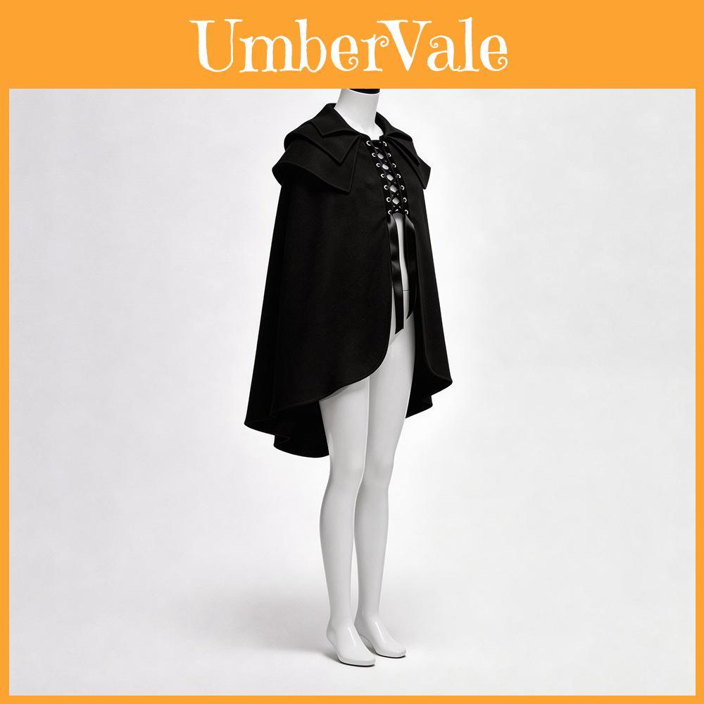 Gothic Roleplay Costume Cape With Polyester Fabric For Stage Performances And Cosplay Events