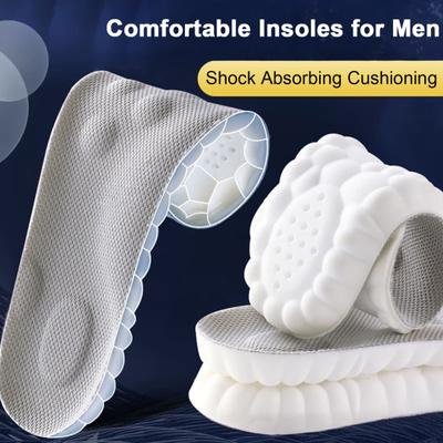 Arch Support Insoles for Foot Fatigue Relief Shock Absorbing Insoles Breathable Sweat-Absorbing Sports Insoles for Men And Women