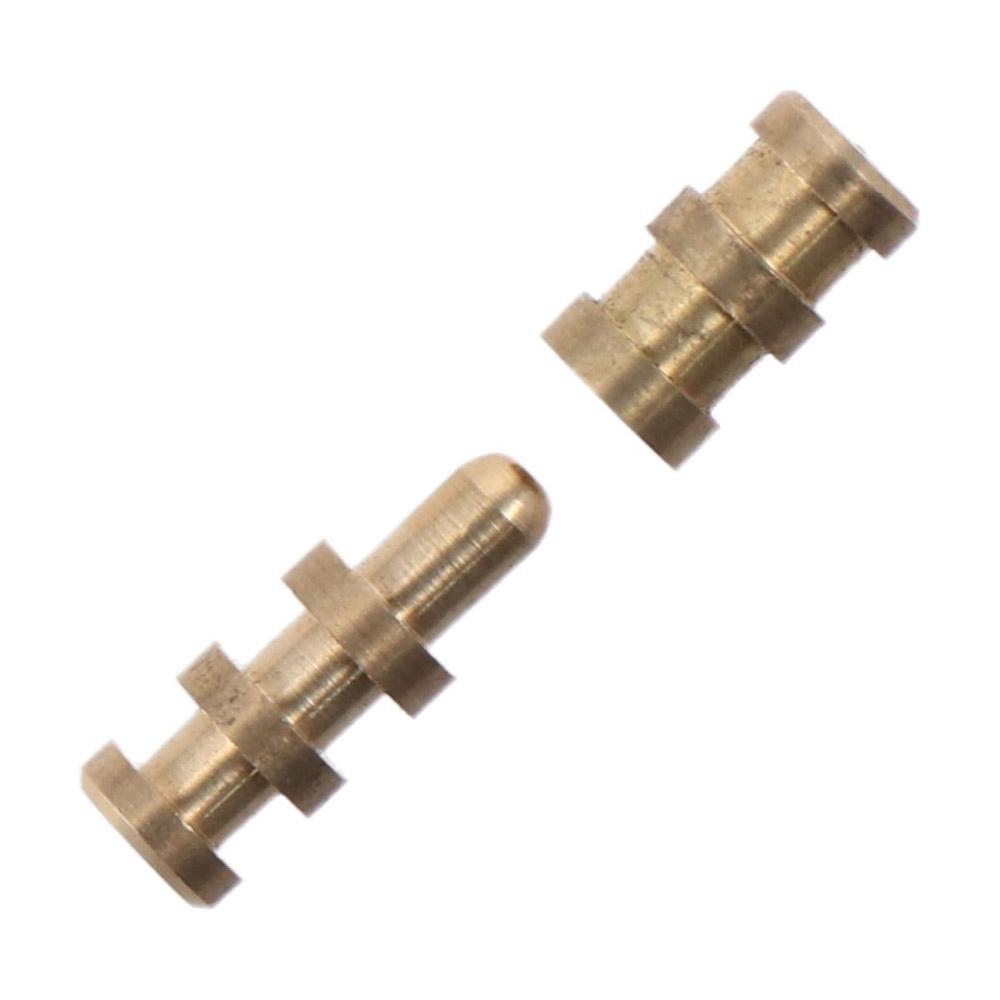 1/15Pcs Metal Dowels Table Bolt Yellow Sleeve Connectors Tool Table Leaf Hardware  Furniture