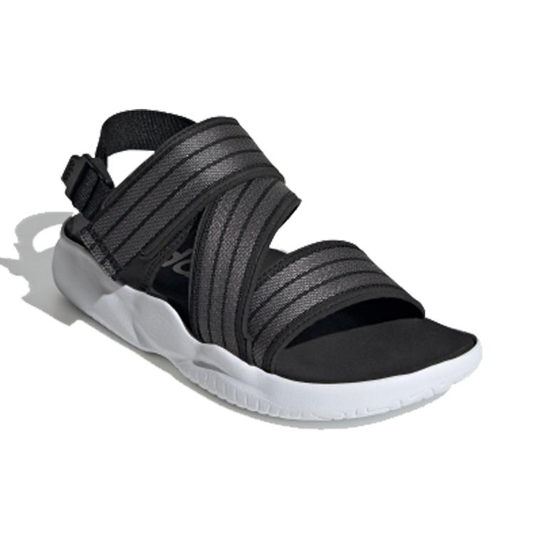 Adidas 90s Sandal Velcro Casual Black Gray White Sandals 'Black Grey White' Women's EG7647
