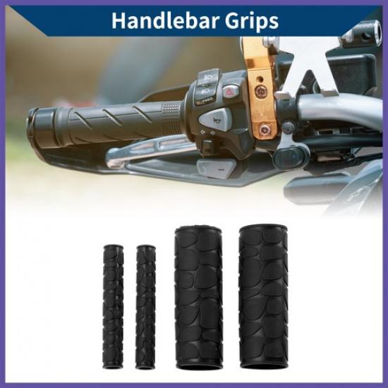 1 1/8" / 29mm Motorcycle Hand Grips Cover Kit Handlebar Grips Black
