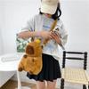 Capybara Dolphin Plush Backpack Cute Stuffed Toy Shoulder Bag Dual UseTote for Kids Girls Daily Travel Gift Valentine's Day Gift