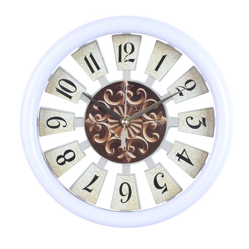 

Bedroom Fashion Wall Clock Simple Creative Clock Personalized Restaurant Clock Retro Silent Wall Clock Living Room Home Style 2 size 30CM